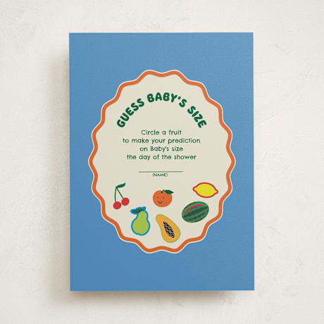 Baby Shower Game Cards