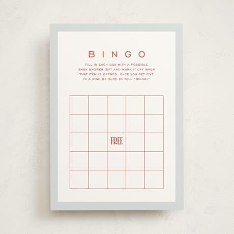 Baby Shower Game Cards