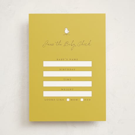 Baby Shower Game Cards