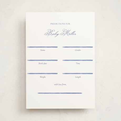 Baby Shower Game Cards