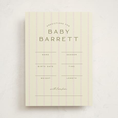 Baby Shower Game Cards