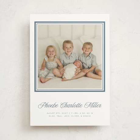 Birth Announcement Photo Mount Cards