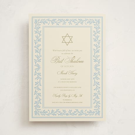 Bris and Baby Naming Invitations