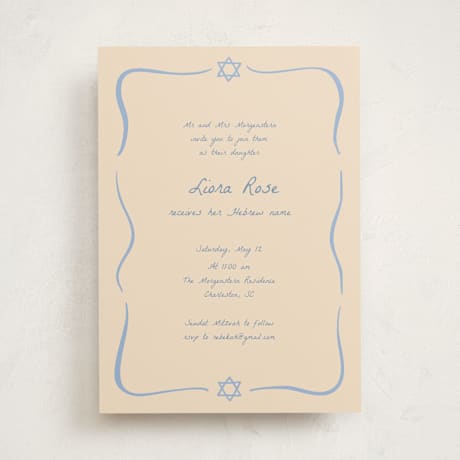 Bris and Baby Naming Invitations