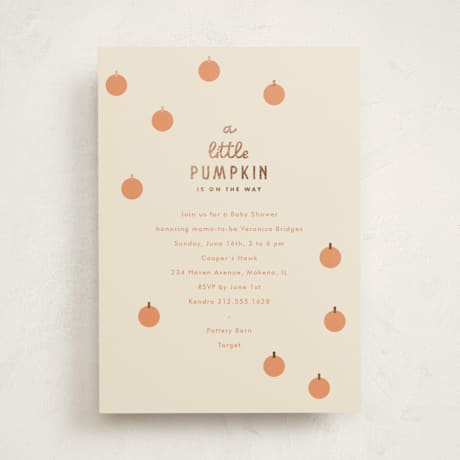Foil-Pressed Baby Shower Invitations