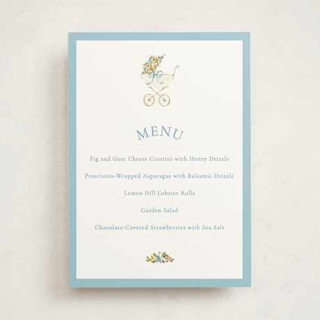 Baby Shower Menu Signs