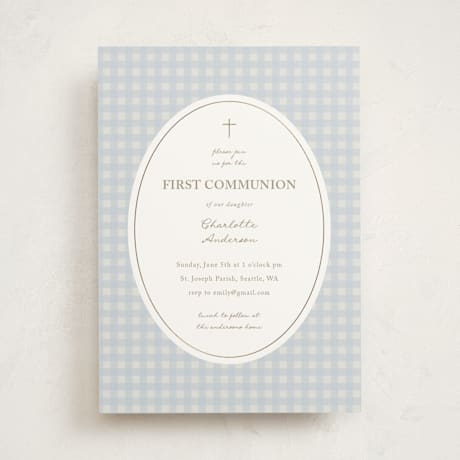 Foil-Pressed Confirmation Invitations