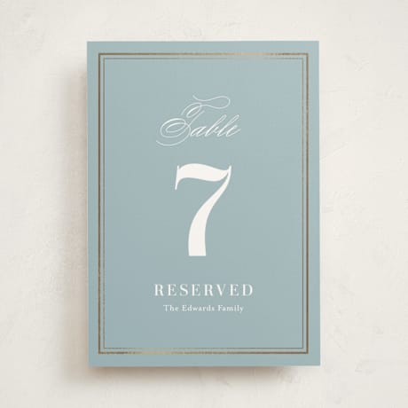 Foil-Pressed Party Table Numbers