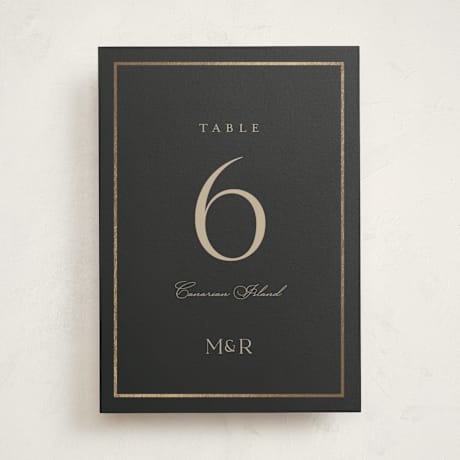 Foil-Pressed Party Table Numbers