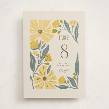 Foil-Pressed Party Table Numbers