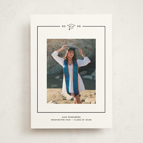 Graduation Announcement Photo Mount Cards