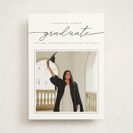 Graduation Announcement Photo Mount Cards