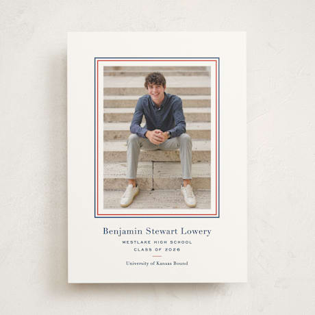 Graduation Announcement Photo Mount Cards