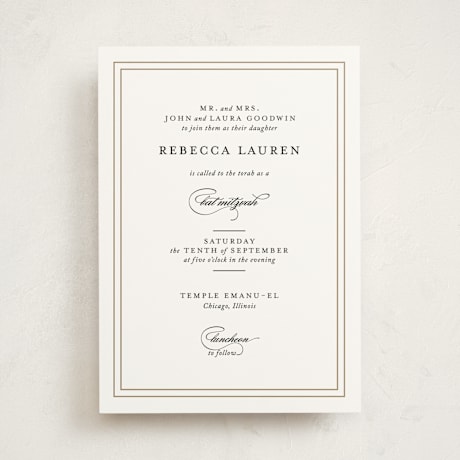 Mitzvah Invitations