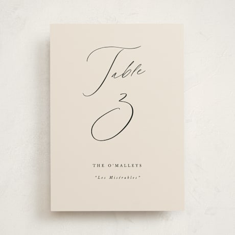 Party Table Numbers