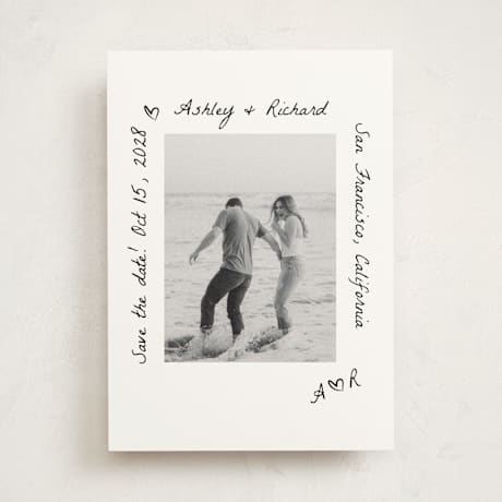 Save the Date Photo Mount Cards