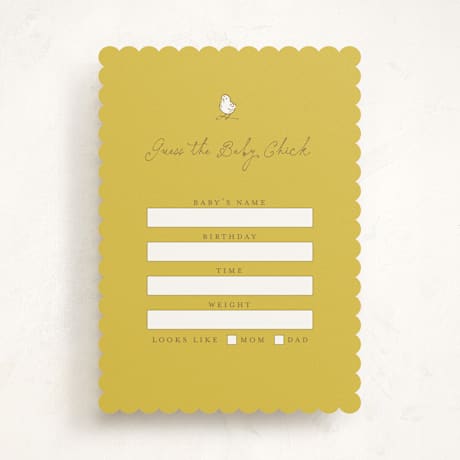 Baby Shower Game Cards