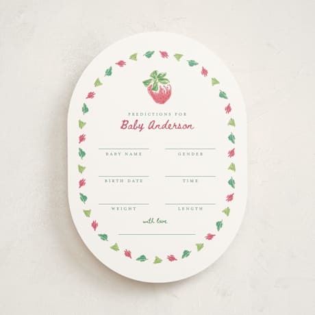 Baby Shower Game Cards