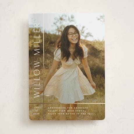 Foil-Pressed Graduation Announcements
