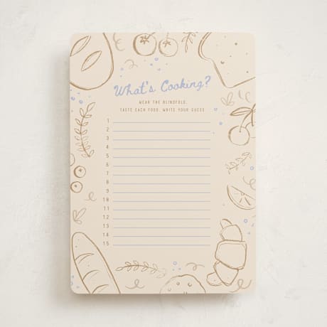 Baby Shower Game Cards