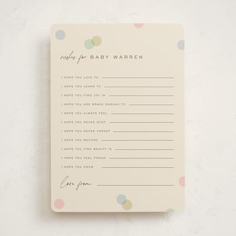 Baby Shower Activity Cards