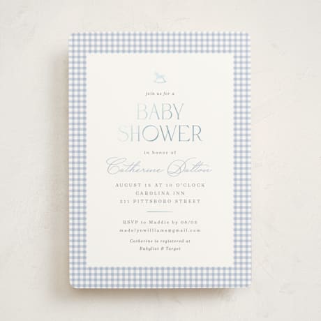 Foil-Pressed Baby Shower Invitations