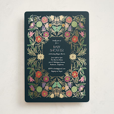 Foil-Pressed Baby Shower Invitations
