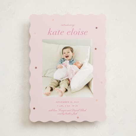 Foil-Pressed Birth Announcements