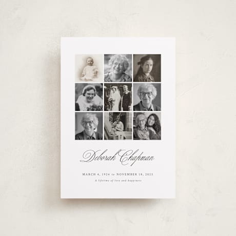 Petite Memorial Cards