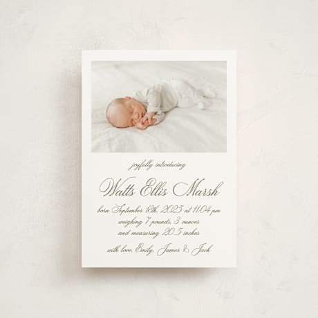 Petite Birth Announcements