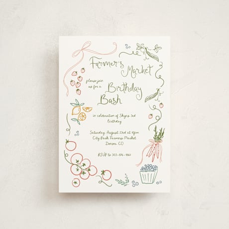 Petite Children's Birthday Party Invitations