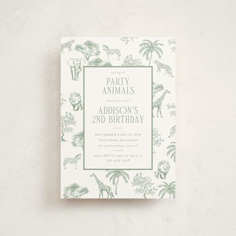 Petite Children's Birthday Party Invitations