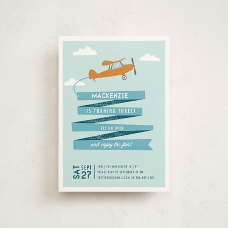 Petite Children's Birthday Party Invitations