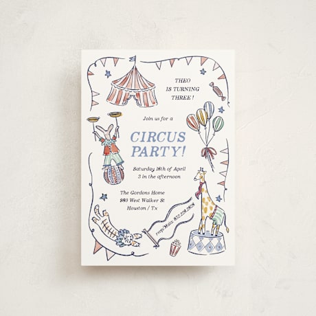 Petite Children's Birthday Party Invitations