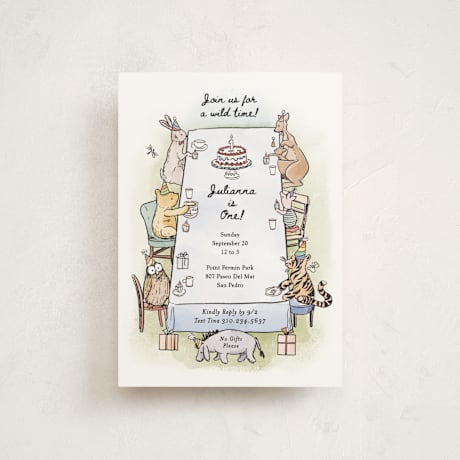 Petite Children's Birthday Party Invitations