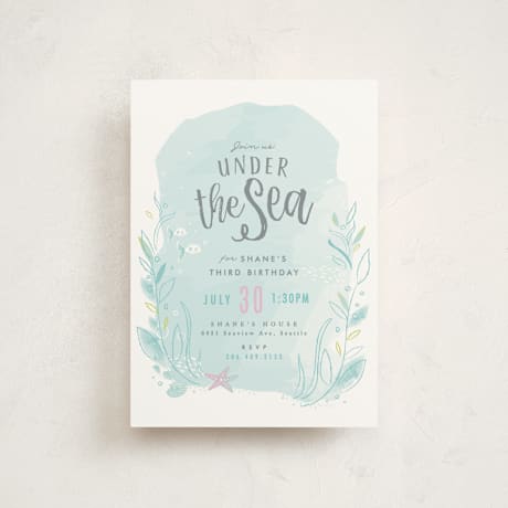 Petite Children's Birthday Party Invitations