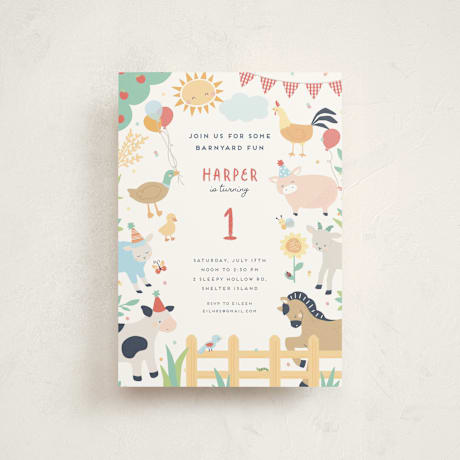 Petite Children's Birthday Party Invitations