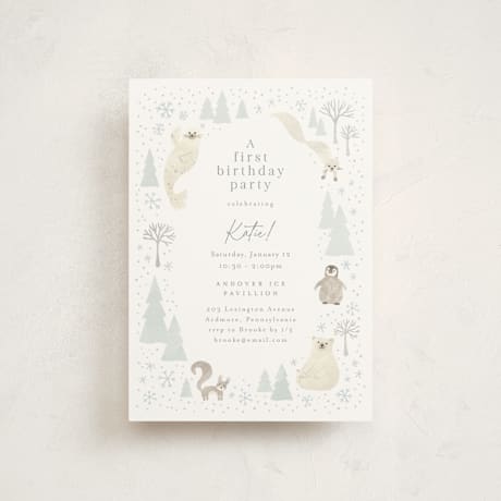 Petite Children's Birthday Party Invitations