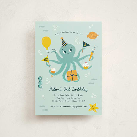 Petite Children's Birthday Party Invitations