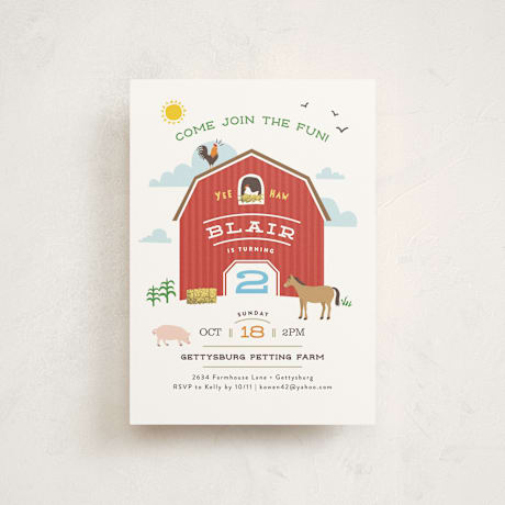 Children's Birthday Party Postcards