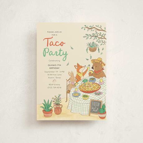 Children's Birthday Party Postcards