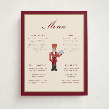 Party Menu Signs
