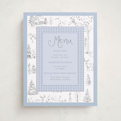 Baby Shower Menu Signs