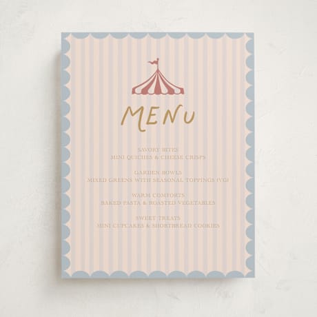 Baby Shower Menu Signs