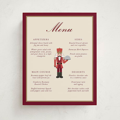 Party Menu Signs