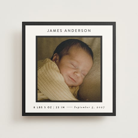 Birth Announcement Photo Mount Cards
