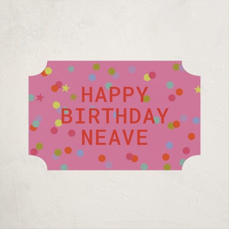 Children's Birthday Party Stickers