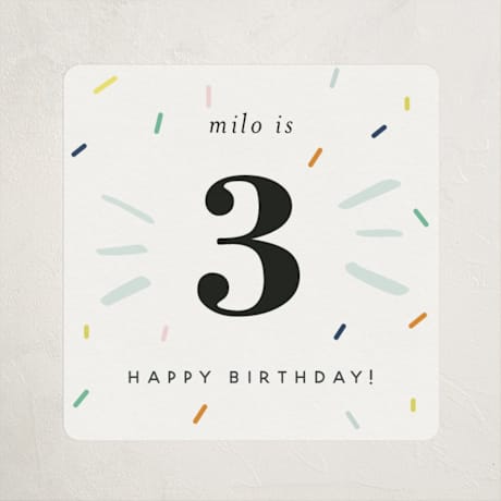 Children's Birthday Party Stickers