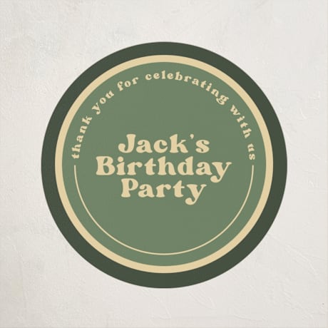 Children's Birthday Party Stickers