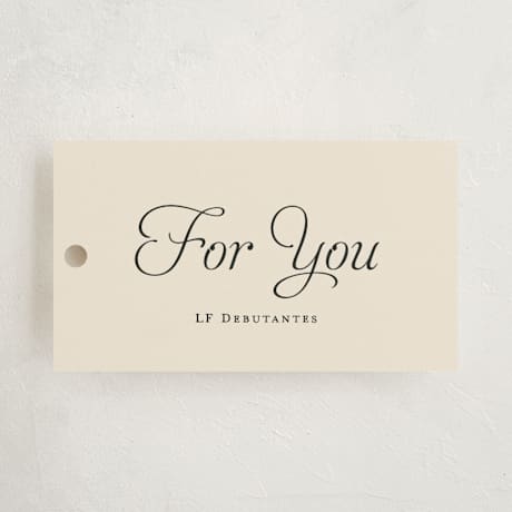 Debutante Party Favor Tags